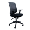 Anji High Back Mesh Chair w/Arms - Black