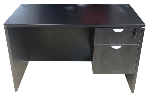 Picture of HT-104DW HiTop 48 x 24 Desk w/Pedestal - Dark Walnut