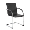 Image S-Bend Chrome & Vinyl Side Chair - Bk
