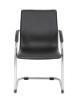 Image S-Bend Chrome & Vinyl Side Chair - Bk