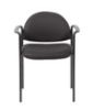 Boss Stackable Side Chair w/Arms - Black
