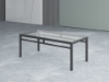 Picture of ET-T126G BK Evolve 1200 x 600 Glass Top Coffee Table - Black