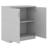 Picture of ET-C2S GY Evolve 800 2-Shelf Cupboard w/Doors - Grey