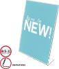 Picture of 08-024 Slanted 8 1/2x11 Vertical Sign Holder - Clear
