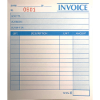 Picture of 07-010 Seek 1/2 Note-Size Invoice Books (Duplicate)