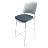 Picture of EC-5268WH Evolve Bistro Chair w/Grey Padded Seat - White