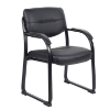 Picture of B9-519BK Boss Sled Base Side Chair - Black Vinyl