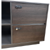 Picture of ET-D1816W  Prime 1800 x 1650 Exec. Desk w/Side Cabinet - Walnut