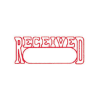 Picture of 75-014E  Xstamper Self Ink Stamp Red RECEIVED #1203