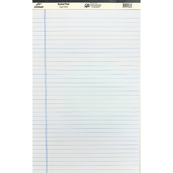 Picture of 56-020 Scholar Perforated Ruled Pad F/S White