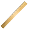 Picture of 71-012 CLI 12" Wooden Ruler Bevelled #77312