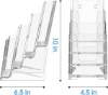 Picture of 08-016 4-Tier Leaflet Holder 4" Clear