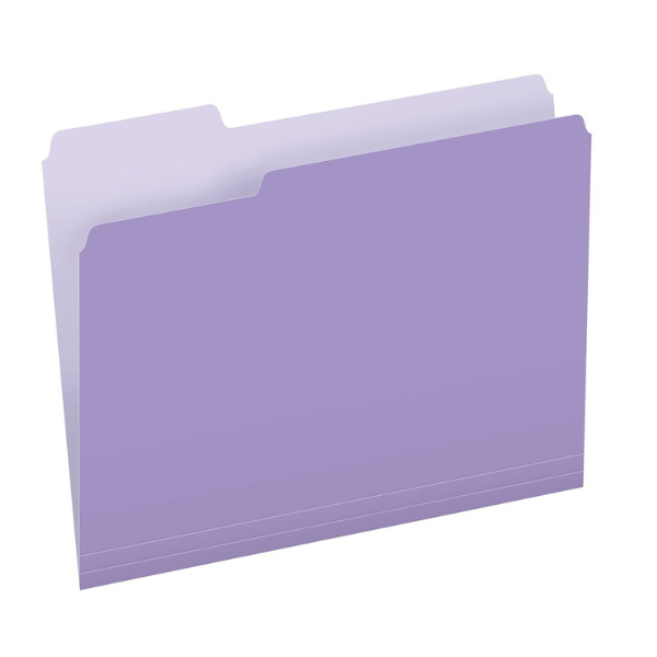 Picture of 37-019A Pendaflex L/S File Folder - Lavender #15213
