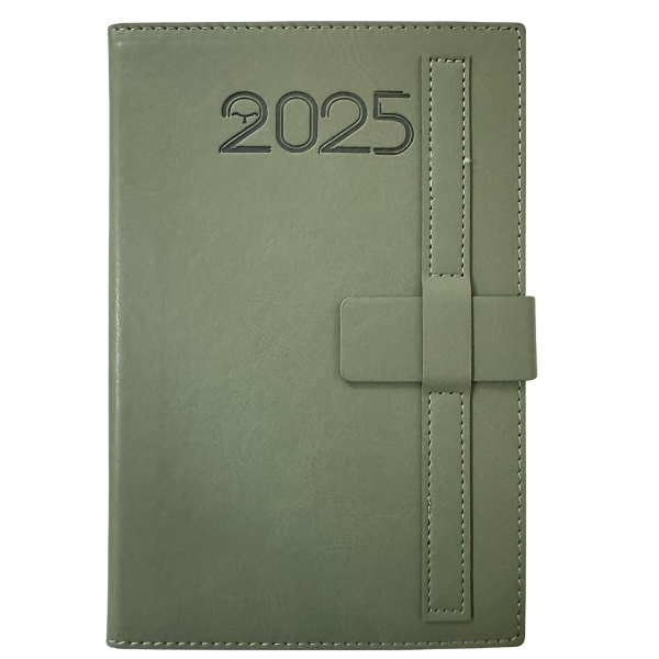 Picture of 90-006  SOS 5 1/2 x 8 1/2 Exec Appt. Diary w/Flap - Green