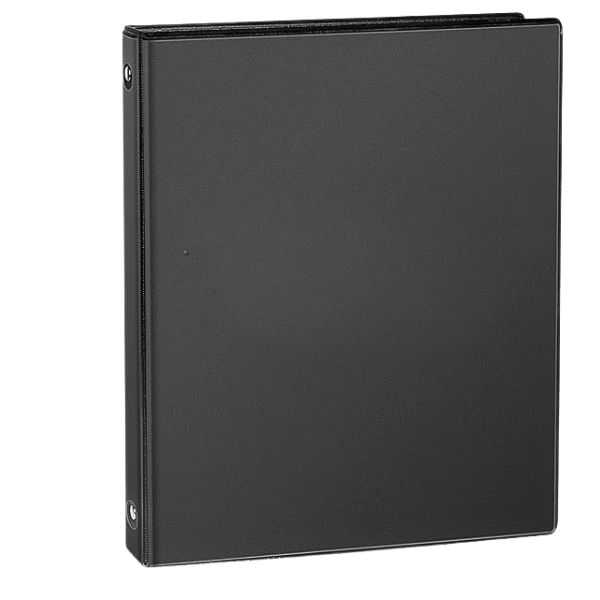 Picture of 04-007 1" O-Ring Binder Black #90310