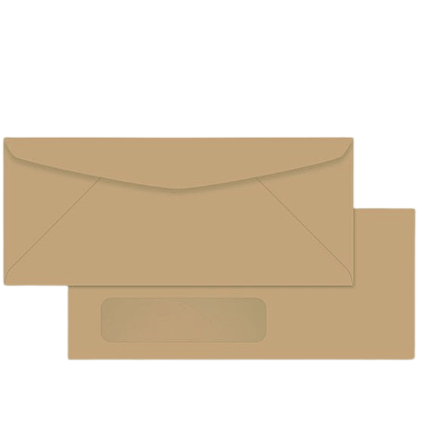 Picture of 93-012 Marander #10 Manilla Window Envelopes (500) 90gm
