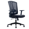 Picture of AA-267BBK Image H.B. Web Chair w/Adj. Arms - Black (DVS)