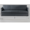 Picture of AA-S91253 Image 3-Seater Sofa w/Chrome Frame - Black
