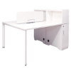 Picture of ST-BGP01 Torch 1500x1200 Desk w/Cupboard & Screen - White