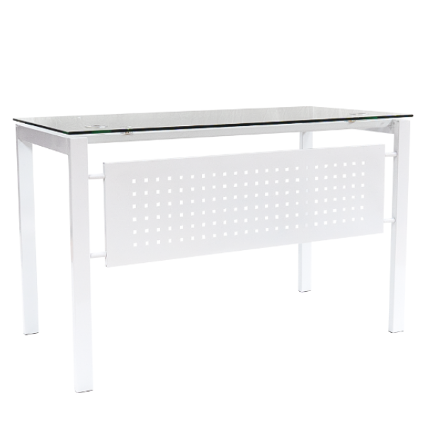 Picture of ST-B060CL Torch 1200 x 600 Glass Desk - Clear