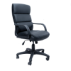 Picture of AA-5332BK Image High Back Exec Vinyl Chair - Black
