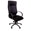 Picture of AA-812BBK Image High Back Exec Vinyl Chair w/Chrome Base - Blk