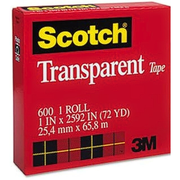 Picture of 82-011 3M 1x72 Transparent Tape 24x66 #600